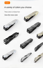 Anti Splash Nail Clipper with Nail Catcher Stainless Steel Fingernails Toenails Cutter Nail Trimmer Manicure Tools Hand Tools