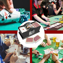 Card Shuffler 2 Deck Automatic Shuffle Machine Poker Cards Hand Manual Card Shuffler Playing Card Shuffler Mixer for Home Party